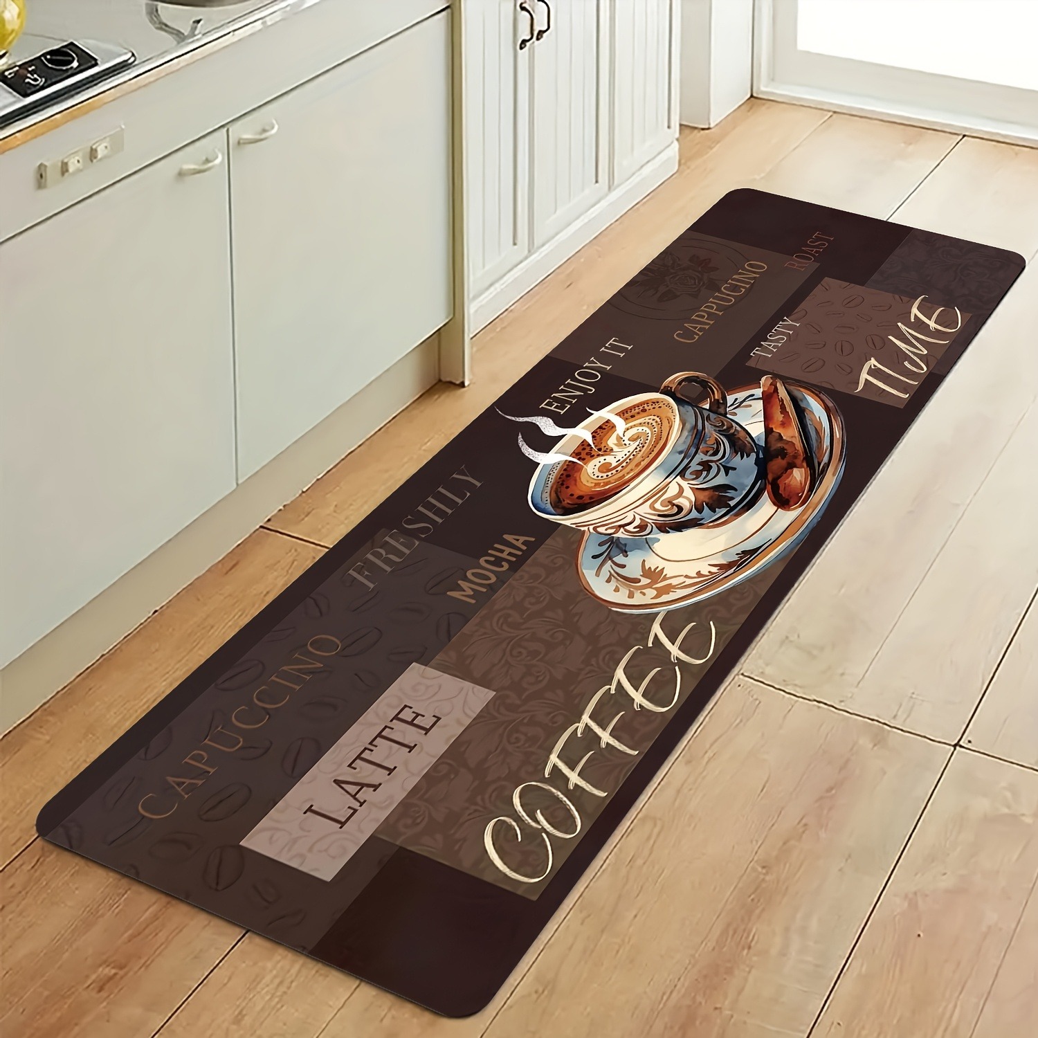 Home Bathroom Break - 1PC Koffie Break Delight Keukenkleed Antislip