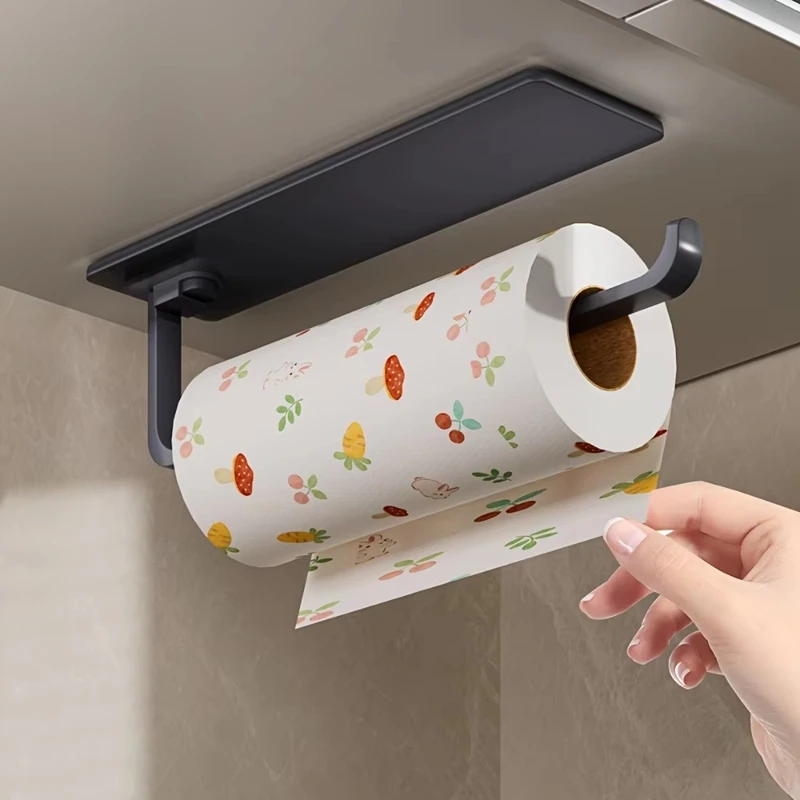 Towel Bar Stainless - Keukenhanddoekhouder Hangende papieren handdoekdispenser Zelfklevende tissuehanger