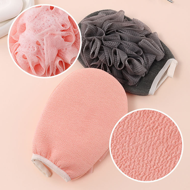 Home Bathroom Cleaning Machine - Exfoliërende Dubbelzijdige Handschoenen Bodyreiniging Badbloem Badkamer