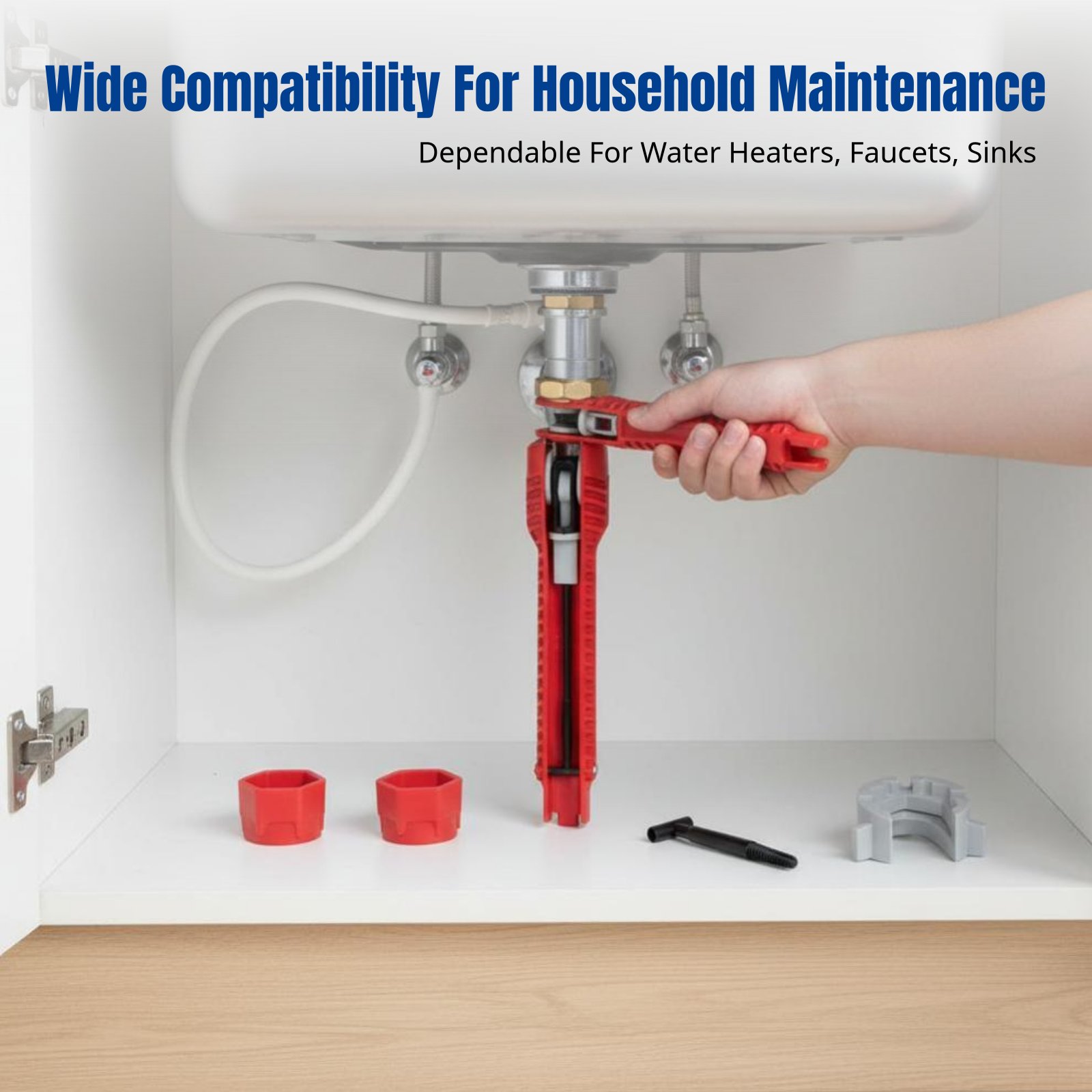 Home Bathroom Sink - Sanitair-gootsteensleutel, multifunctioneel plastic gereedschap, installatie van