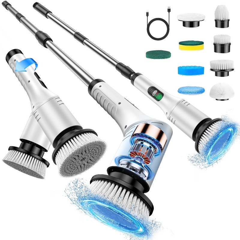 Home Bathroom Cleaning Machine - Elektrische Spin Scrubber 9 in 1