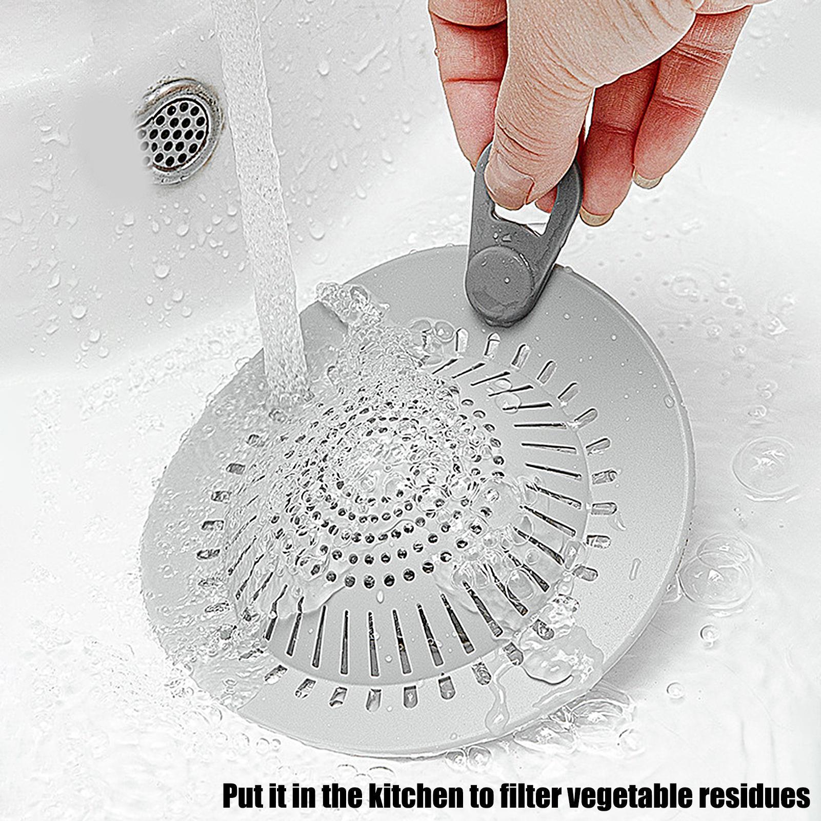 Home Bathroom Sink - Siliconen afvoerputdeksel badkamer riool afvoerbarrière haarvanger