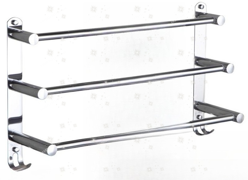 Towel Bar Stainless - Handdoekstang zonder boren Intrekbare badkamer Dubbele