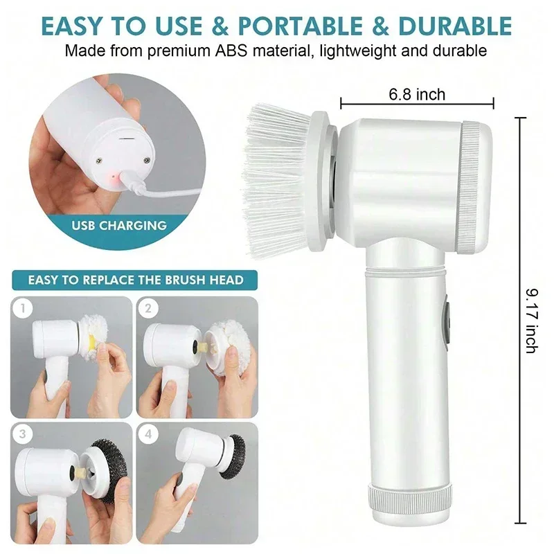 5 In1 Elektrische Spin-Scrubbe - Home Bathroom Cleaning Machine recensie en prijs