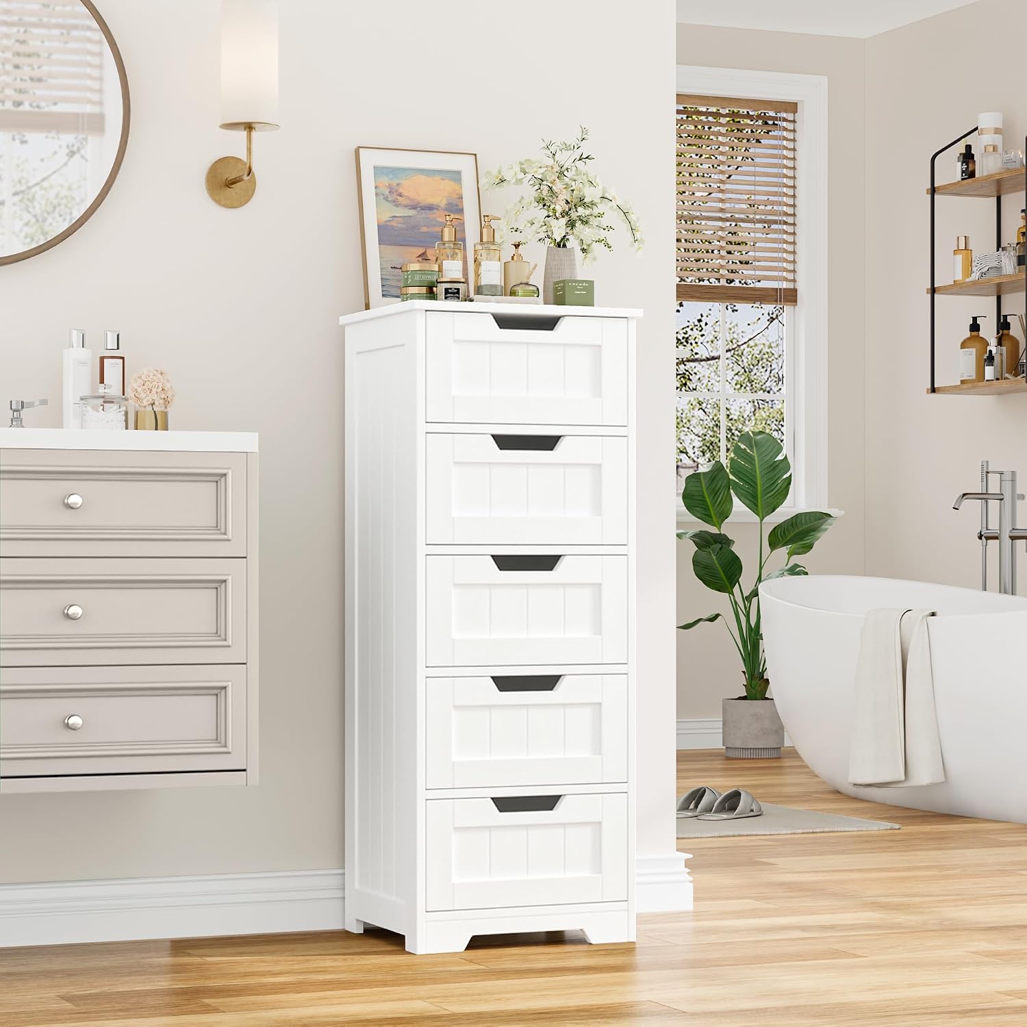Vrijstaande badkameropbergkast - Home Bathroom Cabinets recensie en prijs
