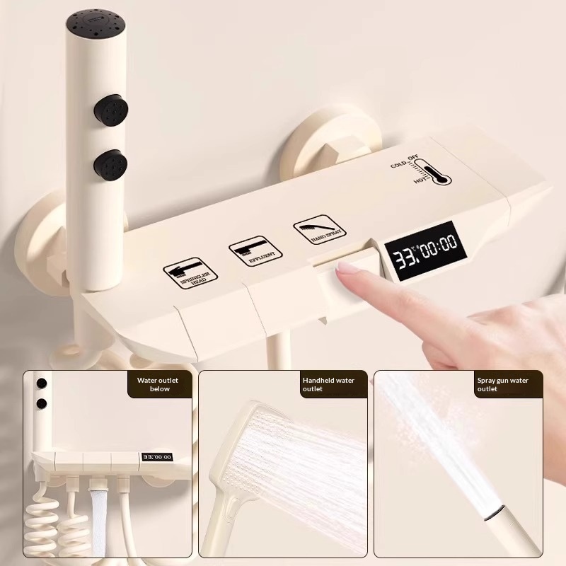 Crèmekleurige Easy Topless Dou - Home Bathroom Shower recensie en prijs