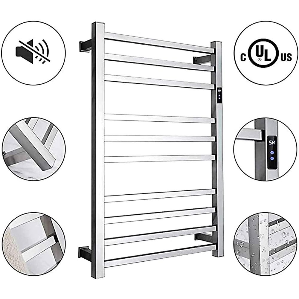 Elektrische handdoekverwarmer, - Towel Bar Stainless recensie en prijs