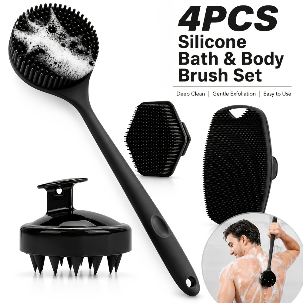 4-delige set siliconen lichaam - Home Bathroom Cleaning Machine recensie en prijs