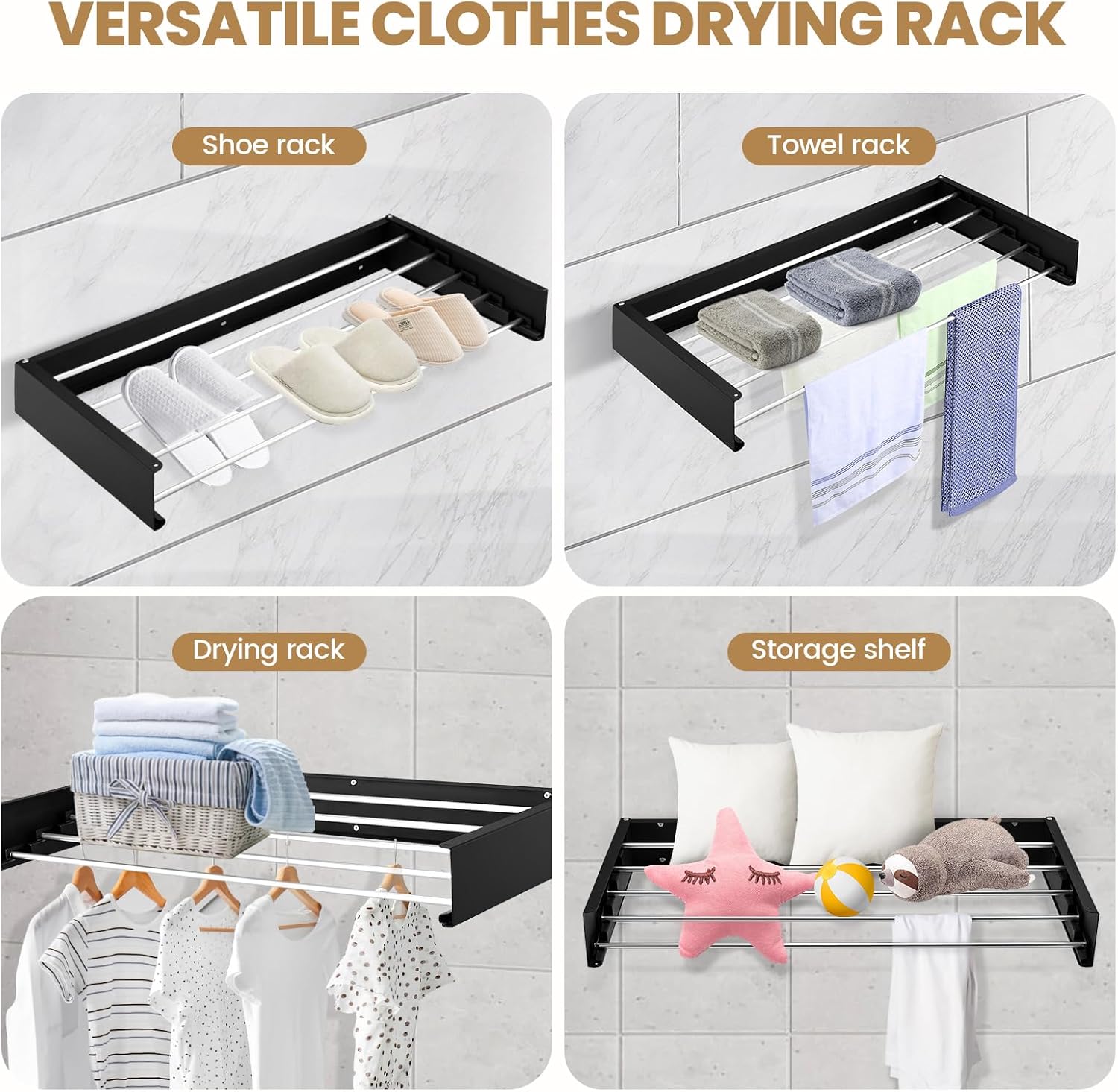 80 cm wandgemonteerd wasdroogr - Towel Bar Stainless recensie en prijs