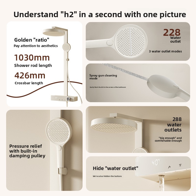 Slim digitaal display, dechlor - Home Bathroom Shower recensie en prijs