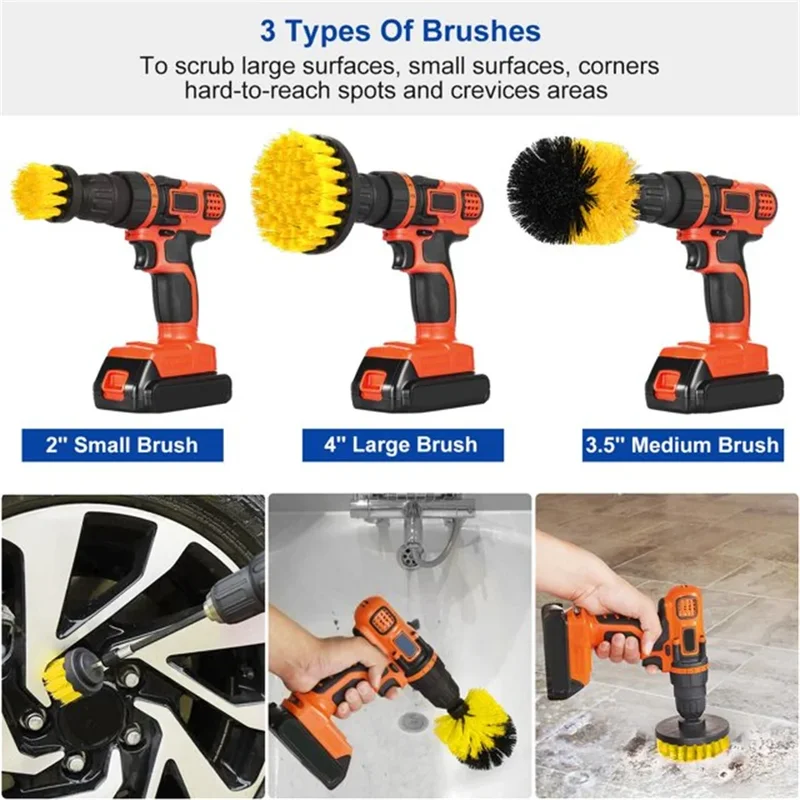 3-delige boorborstelset, krach - Home Bathroom Cleaning Machine recensie en prijs