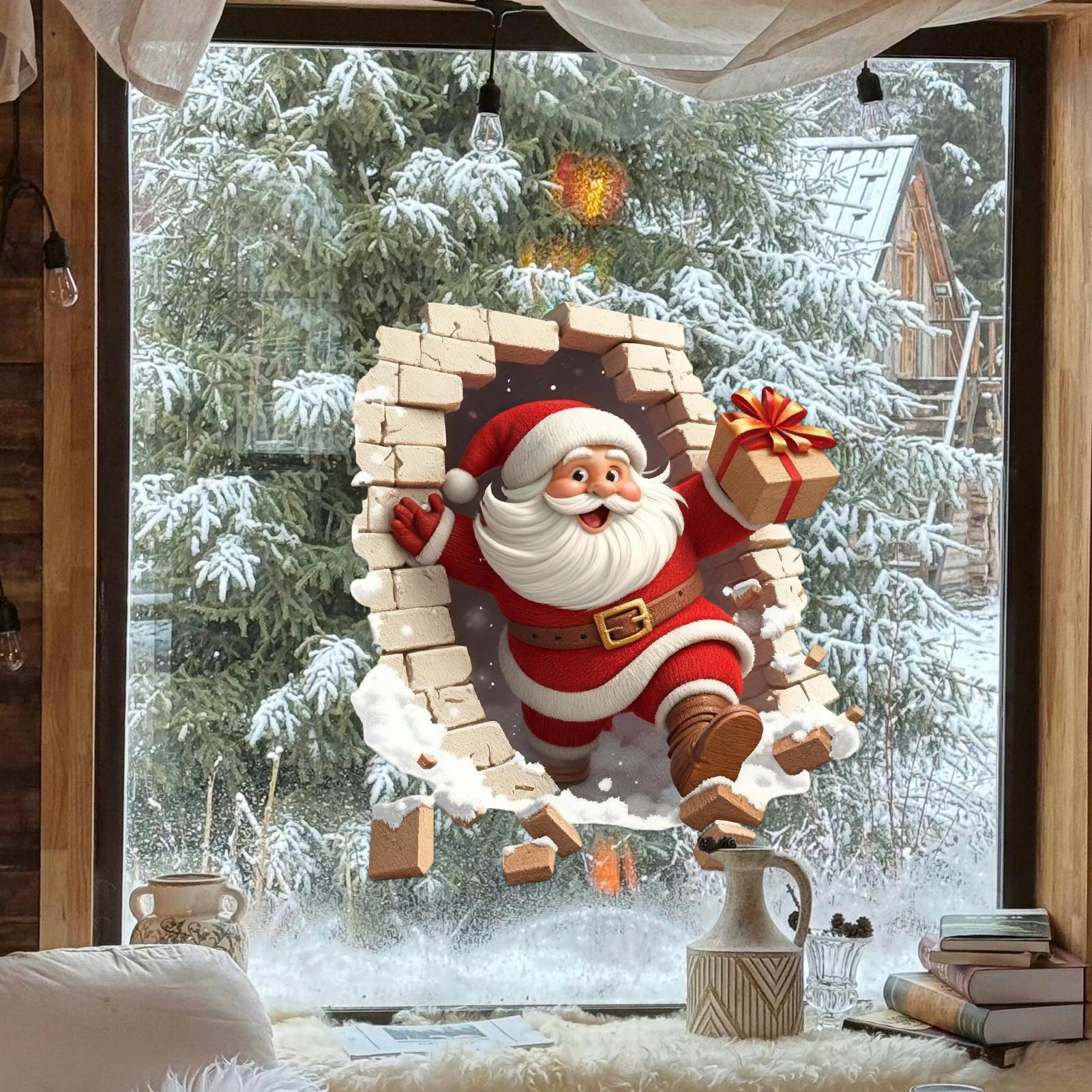 Kerst Kerstman Muurstickers Ke - Home Bathroom Break recensie en prijs