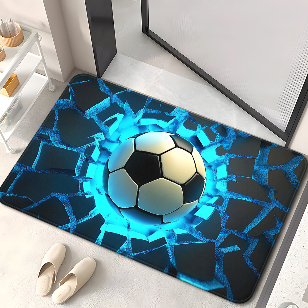 Voetbal Breaking Wall Flanelle - Home Bathroom Break recensie en prijs