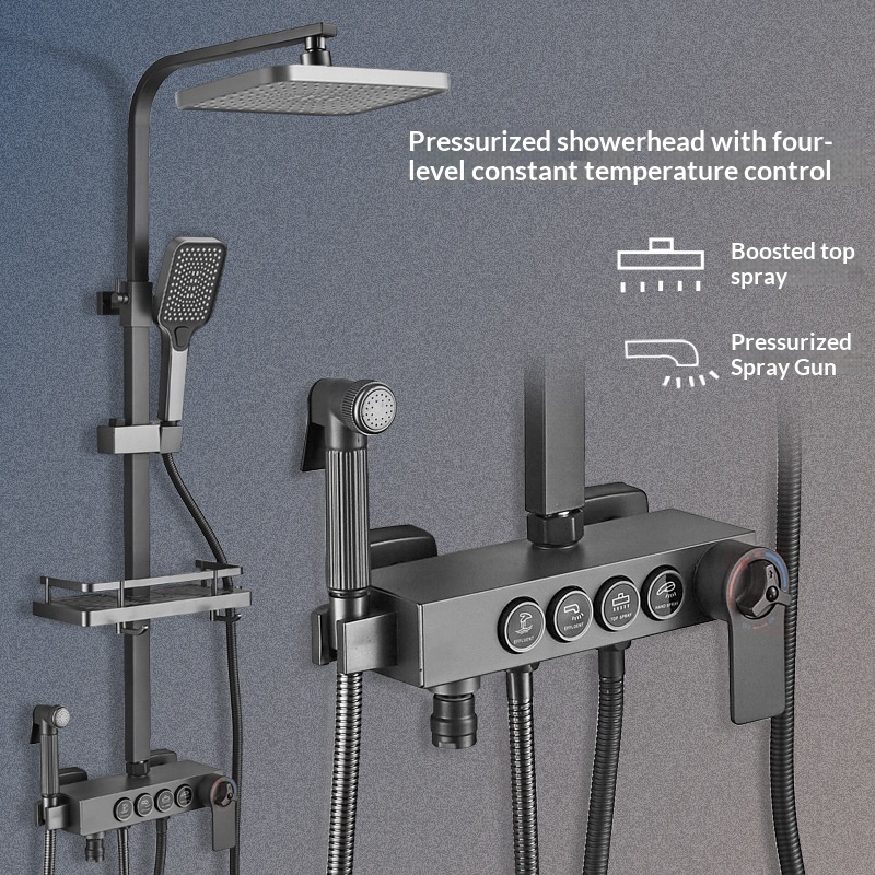Doucheset van roestvrij staal, - Home Bathroom Shower recensie en prijs