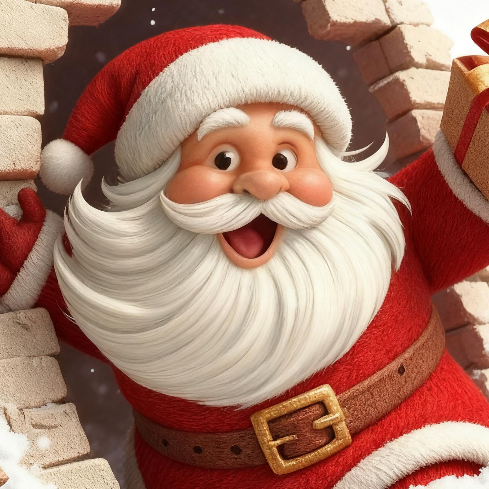Muurstickers Kerstman Breaking - Home Bathroom Break recensie en prijs