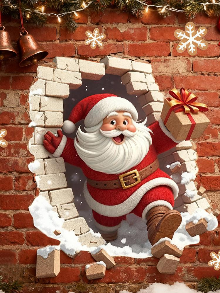 Muurstickers Kerstman Breaking - Home Bathroom Break recensie en prijs